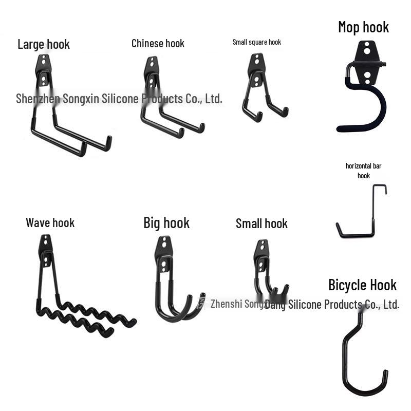 

Bicycle & Garden Hooks - Heavy-Duty, Square Bend, Wave Design, 30KG Load Capacity Bicycle hook