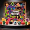 @Needoh Adventní kalendář / Funky Frights / Vánoce 24 Den 3D TPR Panenky Odpočet Rok Překvapení Dárky Pro Dospělé