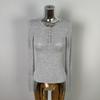 Korean Dongdaemun Slimming Sheer Bust-Enhancing Long-Sleeve Top