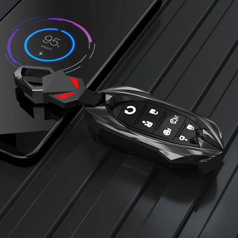 Styling Mouldings 3/4/7Buttons Car Key Protector for Changan CS85 CS35 Plus CS25 CS95 CS85 Car Remote Key Case Cover Bag Shell F