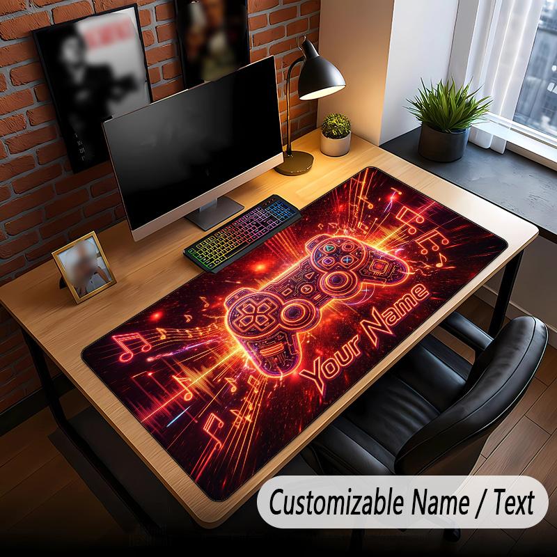Fantasy Adventure Theme Custom Mouse Pad Personalized With Name Text Customized Desk Mat For Office Home Decor