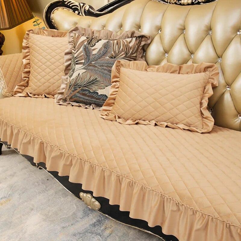 

Европейский чехол для дивана, подушка, высококачественный плюш, нескользящая подушка, домашний декор, чехол для гостиной, защита мебели, чехол для дивана Hand towel 50x60cm