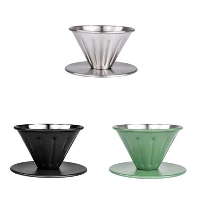 Verseur à café multifonctionnel Verseur à café à fond plat Filtre à café Tasse filtre à café Accessoires à café