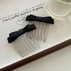 Sweet Bowknot Hair Comb Girl Hair Styling Hair Bows Antislip Women Hair Decors