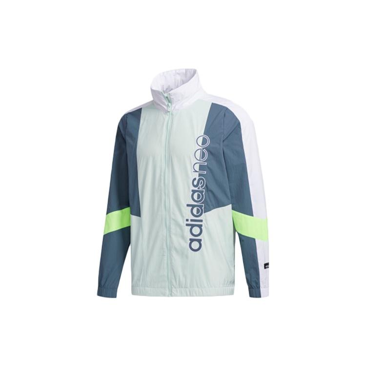 Men s adidas neo SS TT / WB Sports Dotted Green Jacket FN6528 L