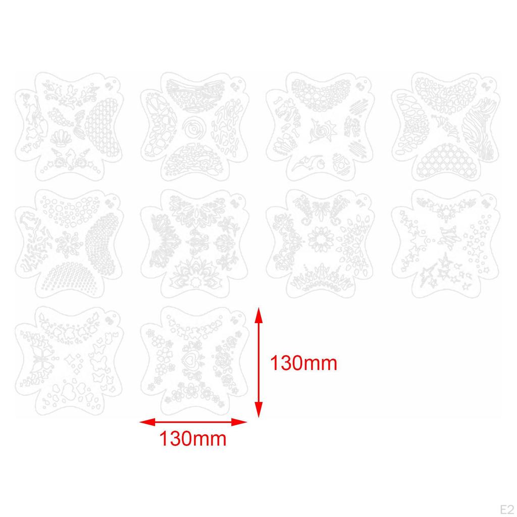 Face Stencils Kit Soft Tracing for Carnivals Halloween Holiday Style A
