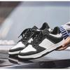 Zapatos deportivos casuales para hombre de alta calidad, estilo de zapato versátil y cómodo, tendencia otoño zapatos de hombre, punta redonda con cordones negro