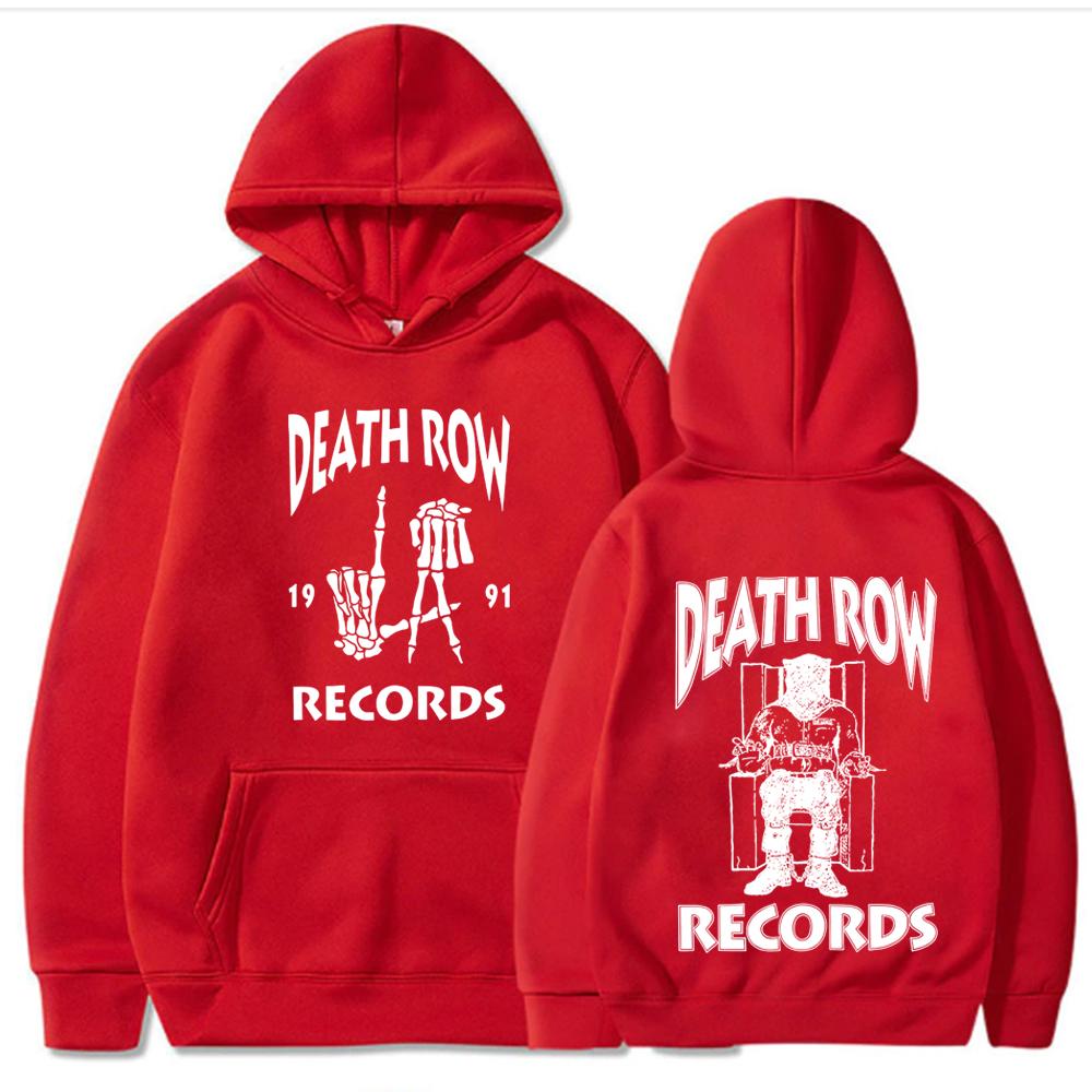 Death Row Records Album Merch Hoodie Snoop Dogg Langarm Streetwear Damen Herren Kapuzenpullover Modekleidung
