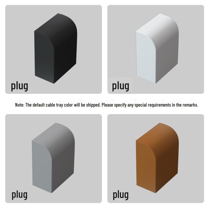 Gray Surface-Mounted PVC Wiring Raceway Cover Organizer