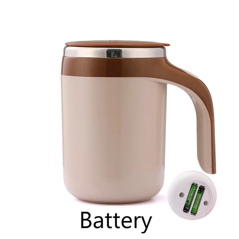 

BEPAN Automatic Mixing Cup Portable Magnetic Coffee Mug The Wireless Stainless Steel Stirring Cup Coffee Milk Fruits Cup 380ml