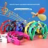 Educational Percussion Tool Steel Bell Tambourine with Shock Resistant Plastic Frame Suitable for Schools Various Event