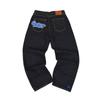 Новые американские джинсы High Street Hip Hop Trendy Brand Star Letter Printing, мужские прямые повседневные широкие штанины