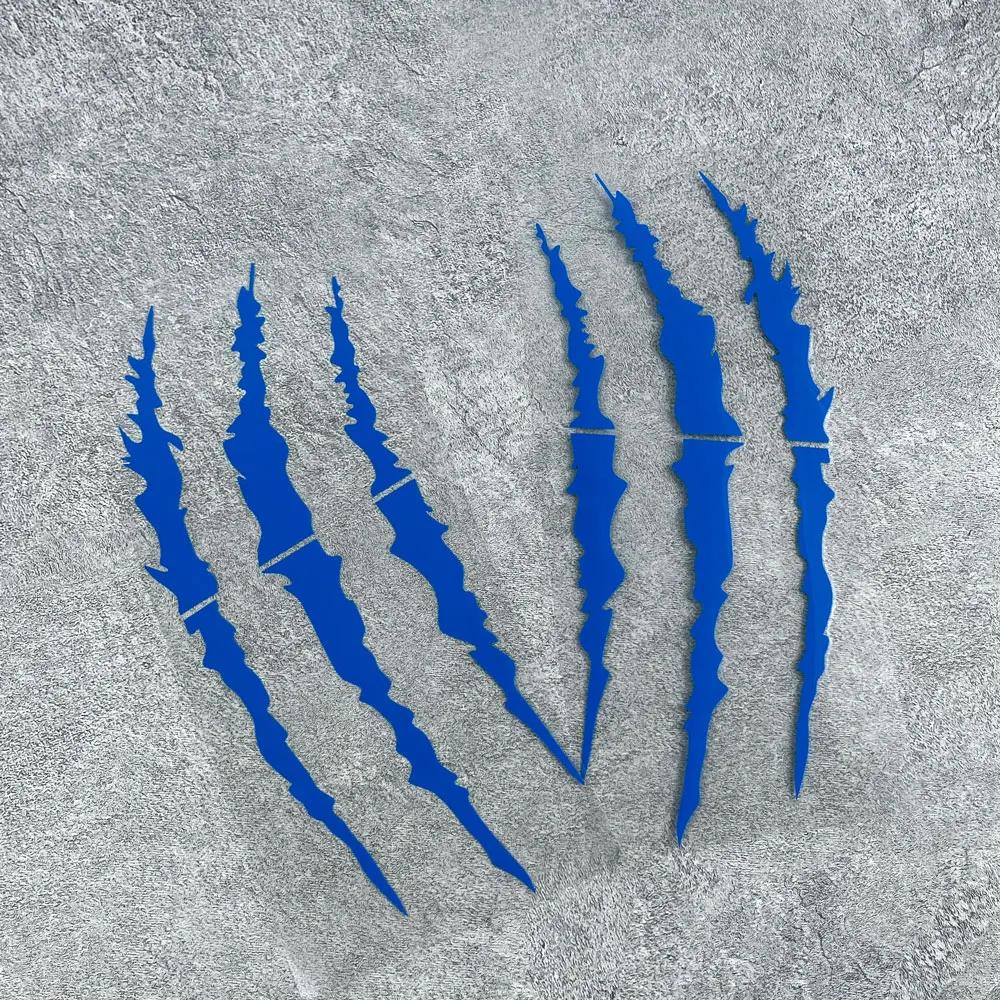 2pcs Monster Claw Scratch DIY Funny Motorcycle Headlight Stickers Motorbike Helmet Decals for Shark LS2 Arai Shoei AGV HJC Bell