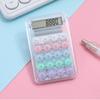 Macaron Mini Calculator Color Small Portable Transparent Student Supplies Office