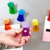 12Pcs Bag Sealing Clip Anti-Slip Refrigerator Magnetic Bag Clip Bright Color Translucent Food Storage Clip for Home