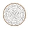European framed wall circular carved board bedroom wall decoration pendant