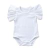 Neugeborenen Baby Mädchen Baumwolle Strampler OverallBodysuit Sommer Kleidung Outift