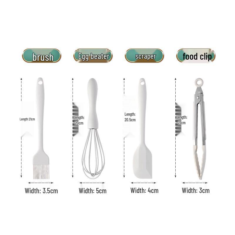 4-Piece Stainless Steel Baking Tool Set