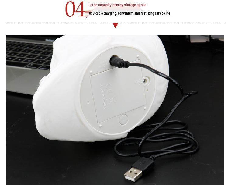 Remote Control LED Skull Light - Color-Changing Prank Gift Night Lamp