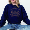 Mystieke Maan en Zon Sweatshirt Mystieke Maanfase Shirts Boho Vintage Maan Halloween Pullover Heksenachtige Lange Mouwen Sweatshirts