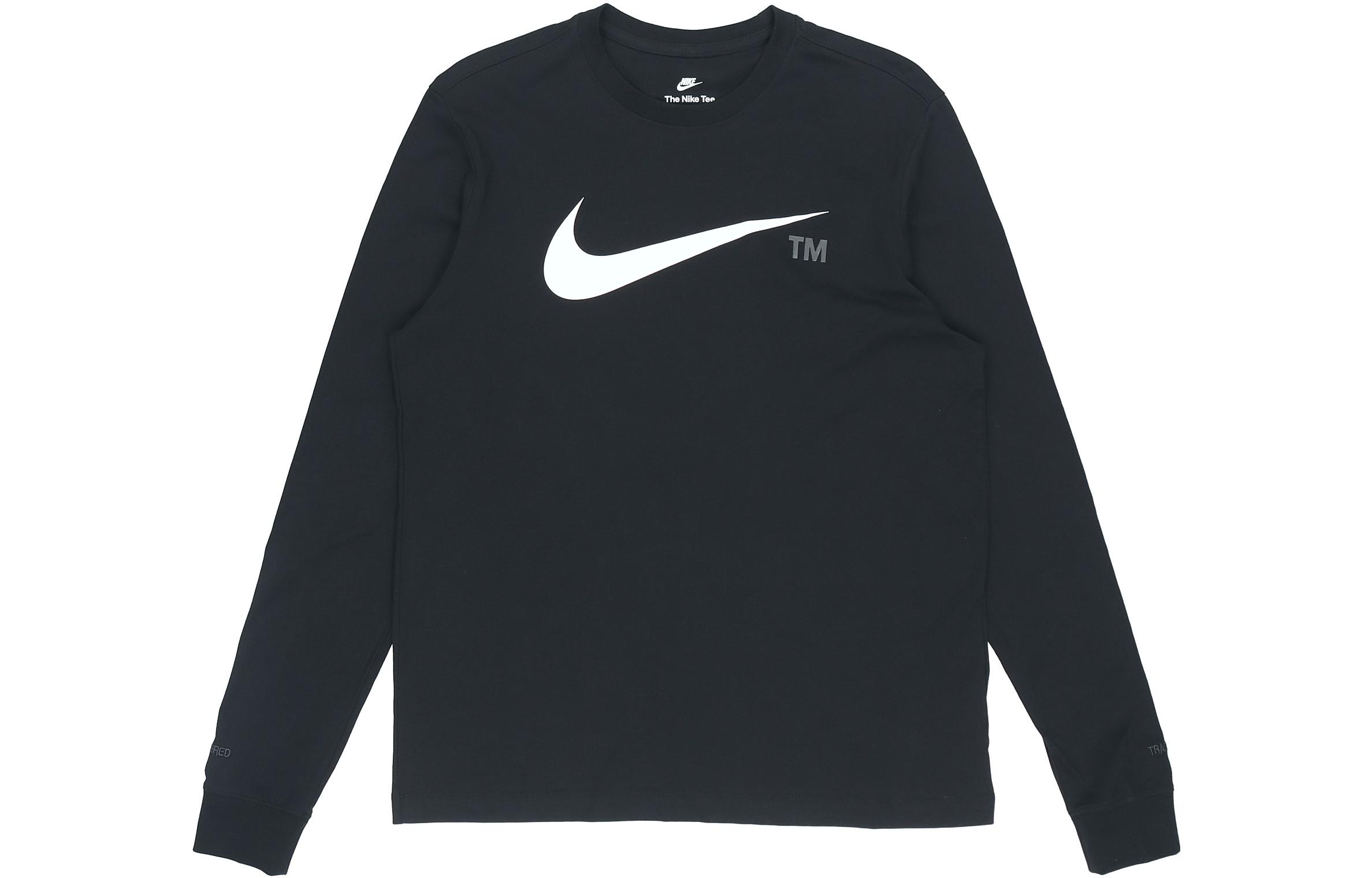 

Nike T Shirts Men s Black Crew Neck Moderate Straight Fit DD3375-010 L