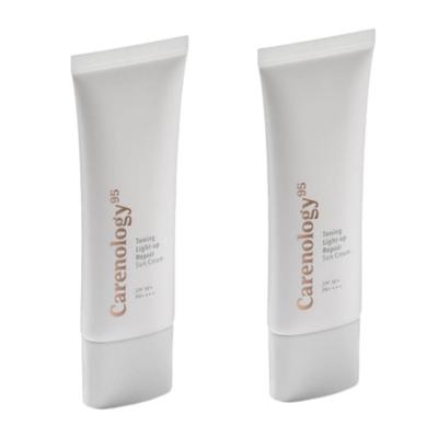 Carenology Toning Light-Up Repair Sunscreen 45ml 1+1 Set SPF50+ PA++++ Radiance Boosting & Tone-Up UV Defense