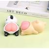 Cute Cartoon Car Ornament Elastic Butt Decompression Toys Creative Panda Pig Pinch Soft AssDecoration Car Interior Accessories