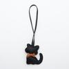 Cute Cartoon Kitten Bowknot PU Leather Bag Charm - Women's Accessory & Gift
