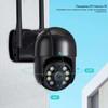 A8 All-Black PTZ Dome Camera: Outdoor Wireless WiFi Surveillance with Remote Monitoring