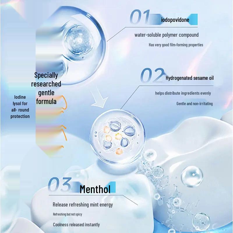 HOU MEI BO SHI Iodine & Ketoconazole Mouthwash for Fresh Breath: Gentle, Non-Irritating Daily Care for Men and Women.