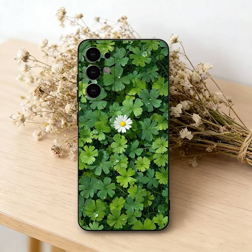 

F-Flower Phone Case For Samsung S25,S24,S21,S22,S23,S30,Ultra,S20,Plus,Fe,Soft Silicone Black Cover Samsung S24Plus