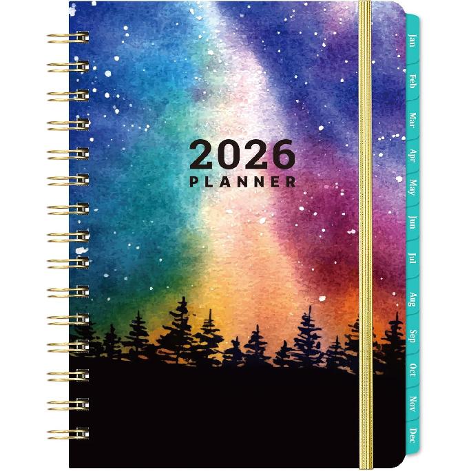 2026 Planner - 2026 Weekly and Monthly Planner, Jan 2026 - Dec 2026, 6.4" x 8.5", Marked Tabs, Back Pocket, Perfect Daily Organizer