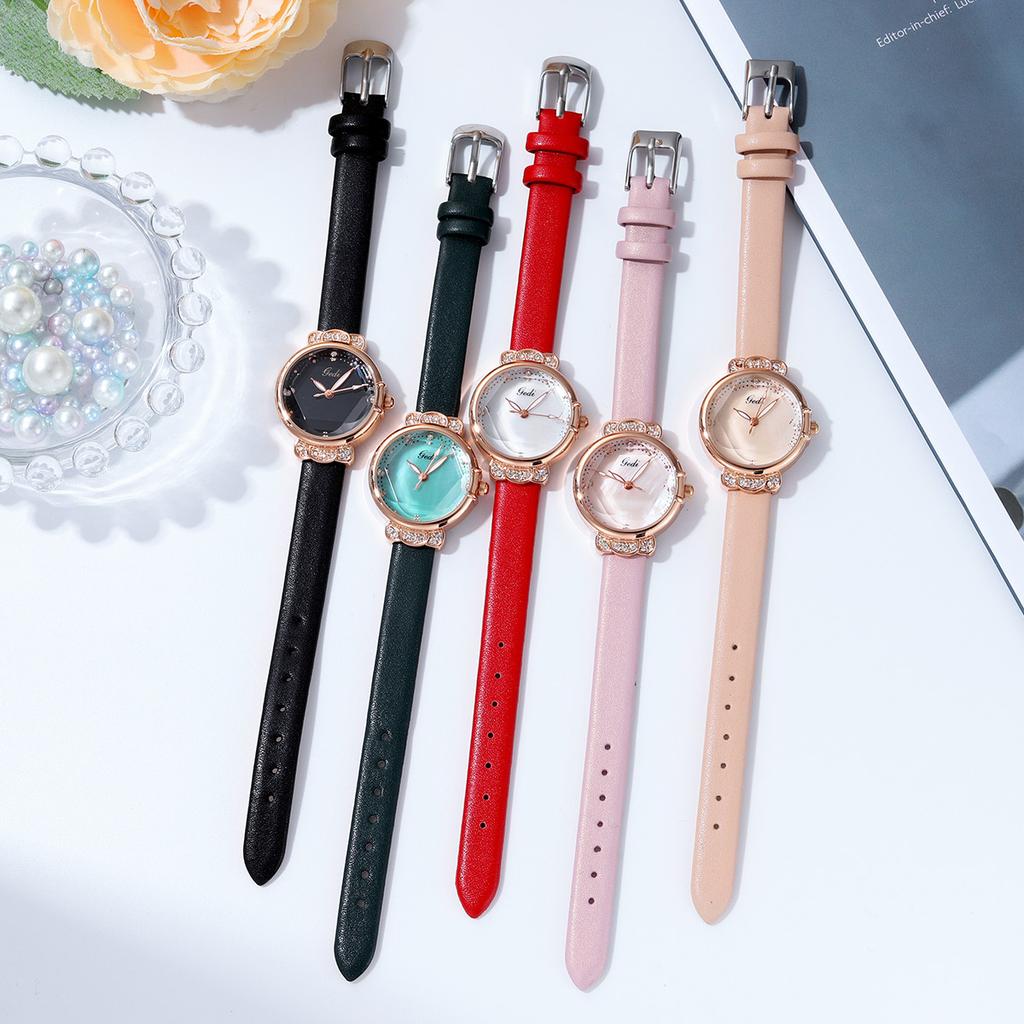 Trendy Women's Watch Small and Exquisite Student Belt Watch Small Dial Temperament Diamond Women's Watch