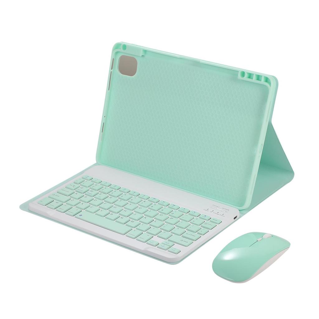 Color Square Leather Case with Bluetooth Keyboard & Pen Slot for Xiaomi Pad 5/5 Pro