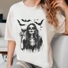 Vintage Halloween Witch Shirt, Skeleton Comfort Colors Tee, Spooky Season Prin