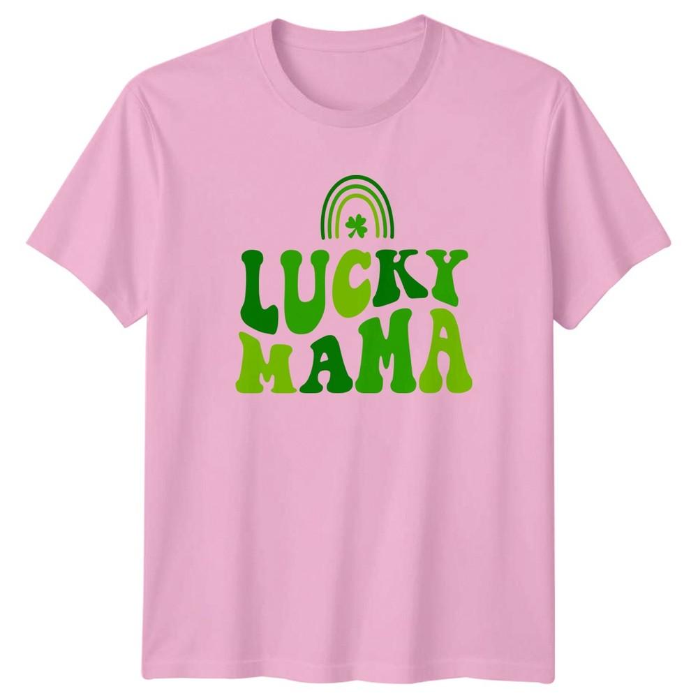 Lucky Mama Unisexs TShirt St Patricks Day Holiday St Patricks Day Gift For Her
