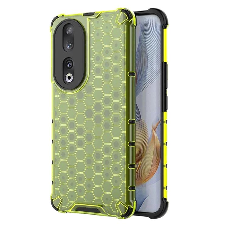 

For Honor 90 Case Honeycomb Texture TPU PC Drop-proof Phone Cover