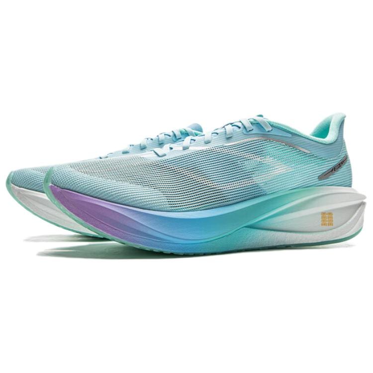 Li Ning Feidian 5 Challenger Low top Carbon Plate Running Shoes Men's Glacier Blue ARMV001-14