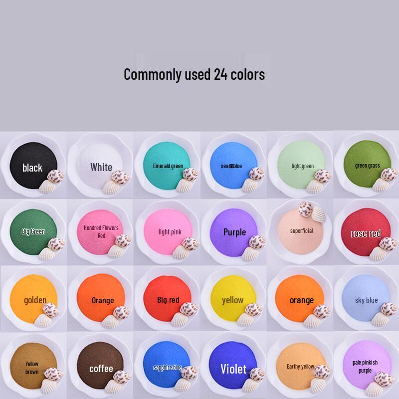 

Набір для творчості емаль cloisonné: Кристалічний кольоровий пісок для спеченого пахощів, 500 г