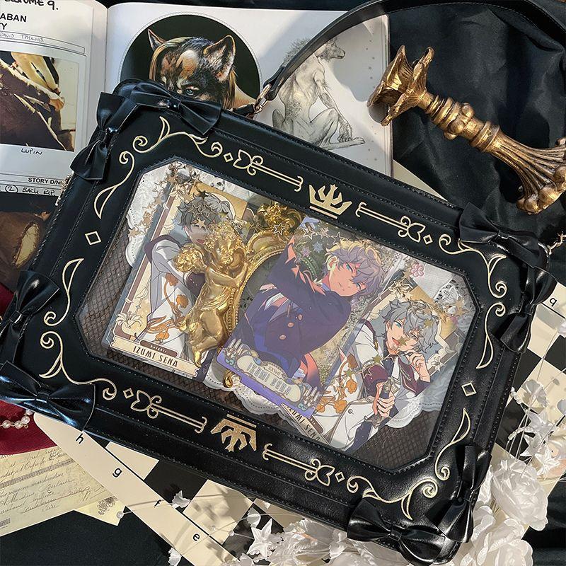 

Drdr Original Design Girls Retro Square Cartoon Backpack Frame Pack Black (In Stock)