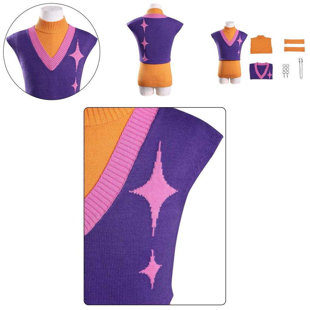 Kpop Demon Hunters Cosplay Costume With Polyester Fabric For Anime Game Role Play