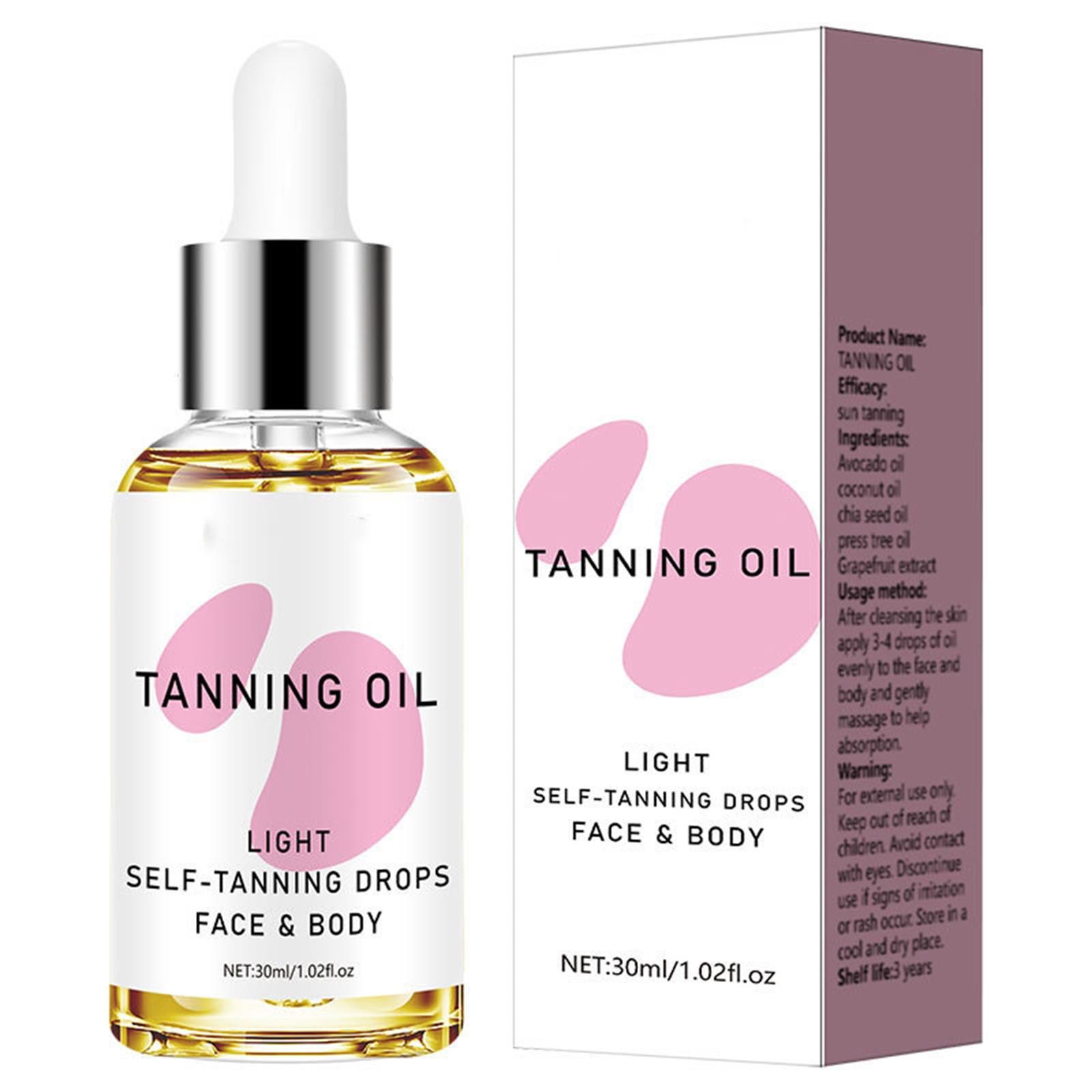 

Капли для автозагара(Легкий загар) - Цветные капли для автозагара для постепенного сияния, веганские и бесплатные, 1,01 жидких унций/30 мл One Size