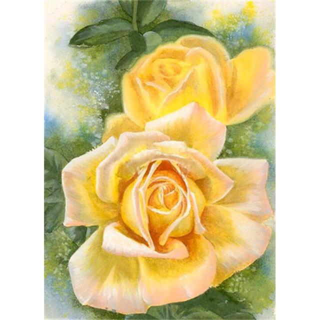 5D Diy Diamond Painting Vase Diamond Embroidery Fresh Flower Cross Stitch Full Round Round Drill Wall Art Picture Handmade Gift