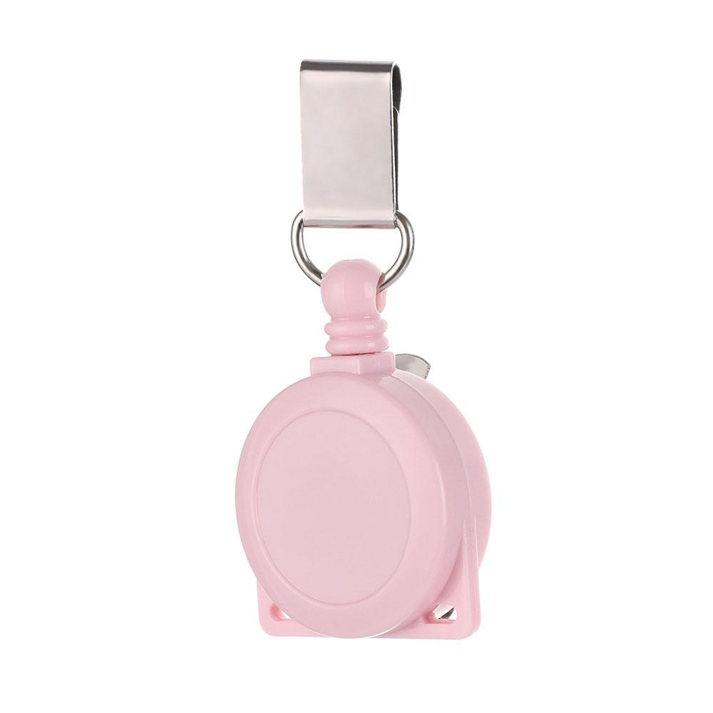 

Retractable Office Supplies Pull Badge Holder Clip ID Badge Holder Lanyard Clip Badge Reel Clip розовый