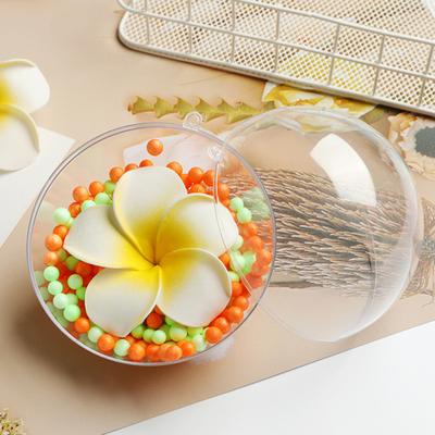 Yousheng Clear Fillable Ball Ornaments Plastic Transparent Shatterproof Hanging Ball Decoration for DIY Crafts Christmas Wedding Decor