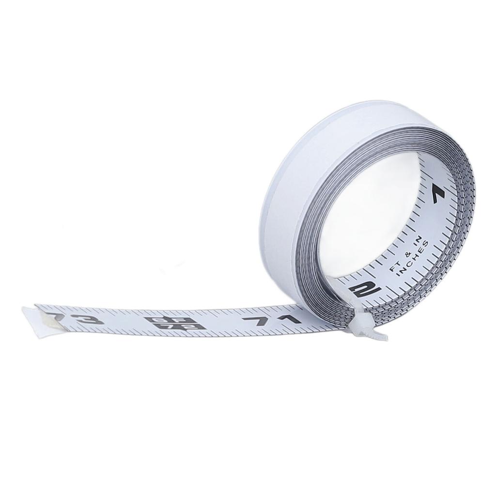 6FT 72palcový Kovový Samolepicí Svinovací metr Uhlíková ocel Svinovací metr Lepicí podklad Zprava do