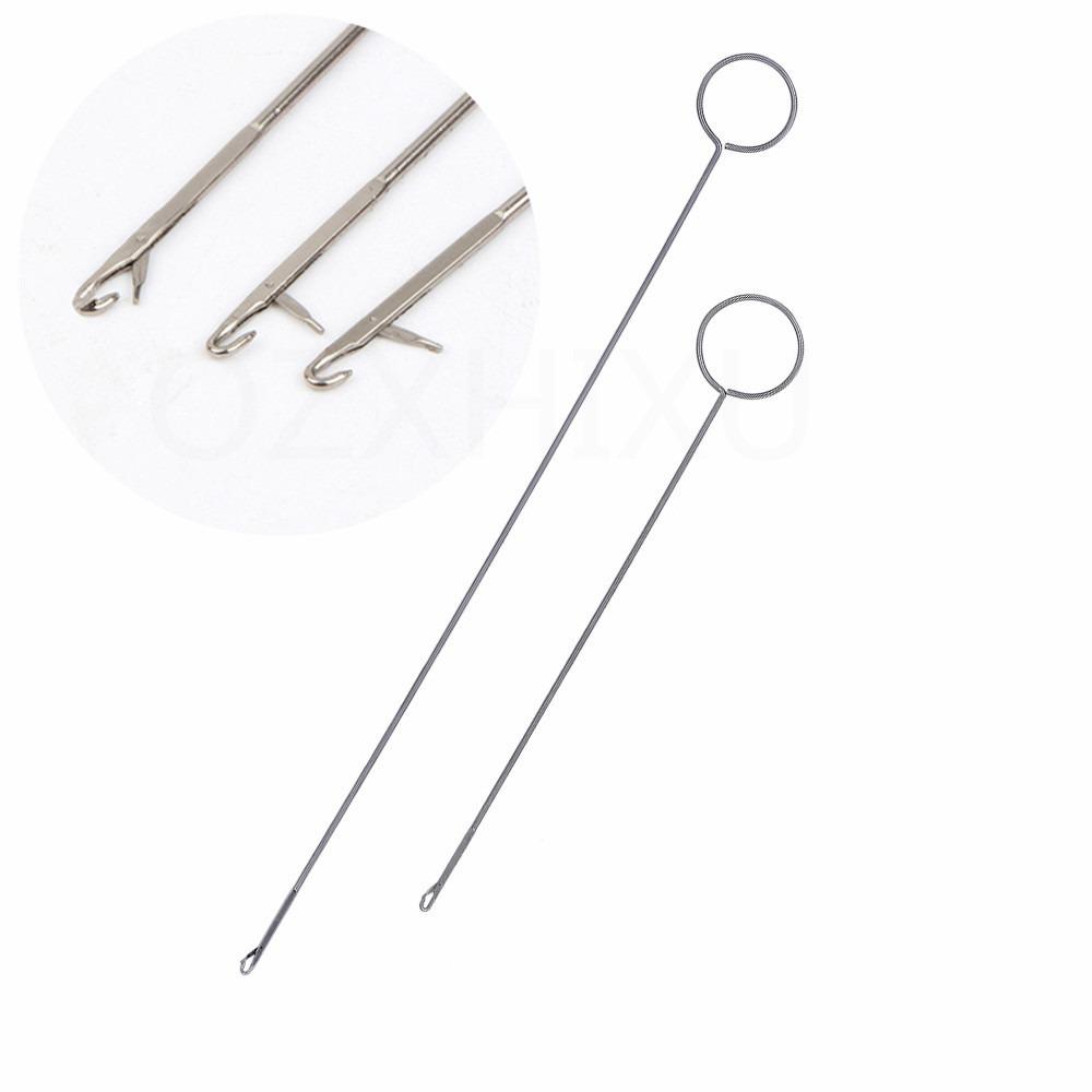 Belts Strips Stainless Steel Sewing Loop Turner Hook Sewing Tools Fabric Flipper Threading Device