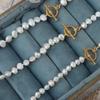 90cm Two Sides Light Natural Freshwater Baroque Pearl Beaded Necklace Irregular Pearl Sweater Chain Women's Long Winter Necklace