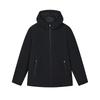 Blue Casual Versatile Warm Hooded Cotton Jacket Men Jackets Black F11M512901F-BK