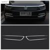 Car Front Fog Light Lamp Eyebrow Strip Molding Sequ Cover Trim For Volkswagen Passat B8 2016 2017 2018 ABS Chrome Accessories